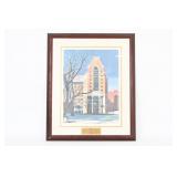 Leland S McClellan Framed Building Print 1989