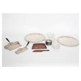 Serving Trays, Ashtrays, & Crumb Sweepers