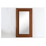 Oak Framed Mirror With Applied Carved Motifs