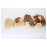 Light Brown Fur Mittens And Slippers