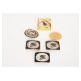 Inlay Stone Belt Buckles