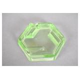 Green Glass Ashtray