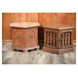 Hexagon Side Table Cabinets