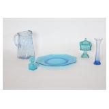 Vtg Blue Hazel-Atlas, Bartlett-Collins, L.E. Smith