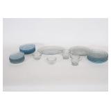 Vintage Anchor Hocking Blue Bubble Glassware