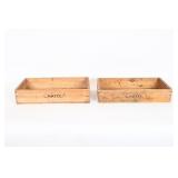 Vintage Wooden Crayola Display Trays