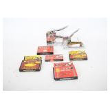 Vtg Staple Gun - Arrow Fastener w/ Assorted Staple