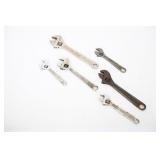 Vtg Adjustable & Crescent Style Wrenches