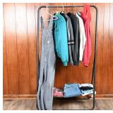 Rack with Clothes- Jackets, Sweaters, Pants