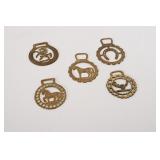 Vintage Brass Horse Medallions / Harness Ornaments