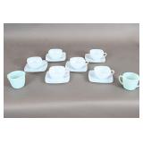 Blue Fire King Creamer/Cup