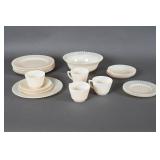 Translucent Gold Painted Glass Dish Set