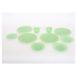 Vtg Fire-King Jadeite Glass Dinnerware