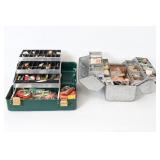 Vintage Tackle Boxes w/ Fishing Supplies