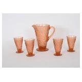 Vintage Indiana Glass Sweet Pear Beverage Set