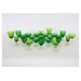 1940s Anchor Hocking 'Burple' Green Stemware