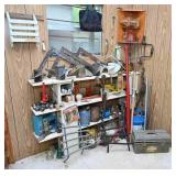 Contents Of Photos - Tools, Boat Props, Shelving