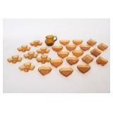 Vintage Indiana Glass Tiara Card Pattern Dishes