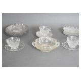 Glass Dessert Plates & Cups