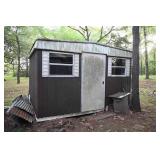 Vintage Metal Storage Shed /Utility Outbuilding