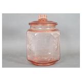 Rose Glass Planters 5 Cent Peanut Jar