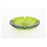 1960s Blenko Green Glass 9in Sunburst Ashtray