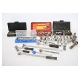 Vtg Socket Set w/ Ratchets, Extensions & Cases