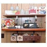 Contents Of Photos - Glass Jars, Sewing Drawers