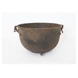 Antique Cast Iron Cauldron Pot w/ Handles/ Legs