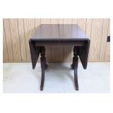 Vintage Mahogany Drop-Leaf Dining Table