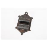 Cast Iron Wall-Mounted Match Keeper