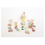 Vtg Mixed Occupied Japan Ceramic Figurines & Vases