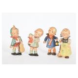 Vtg Hummel Style Figurines w/ Boy & Girl Figures