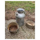 Galvanized Buckets & Milk Container