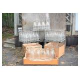 Glass Milk Jars & Metal Crates