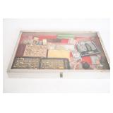 Glass Display Case w/ Costume Jewelry