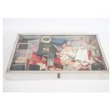Glass Display Case w/ Watches, Jewelry, Wallets
