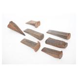 Vtg Splitting Wedges w/ Steel Log Splitters