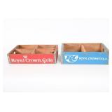 Vintage Royal Crown Cola Wooden Bottle Crates