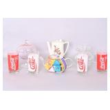 Coca-Cola Tumblers, Glass Teapots