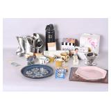 Espresso Cups, Glass Teapot, Figurines