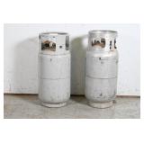 8-Gal. Forklift Propane Tanks - 1 Aluminum 1 Steel