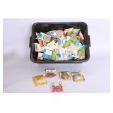Hardware and Craft Supplies In Black Bin