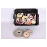 Grinding Discs In A Black Tub