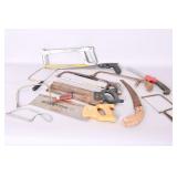 Assorted Hand Saws Including Hacksaws