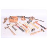 Assorted Hammers And Leather Tool Belt
