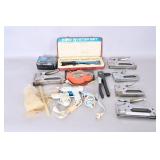 Tools Including Staple Guns And Riveter Set