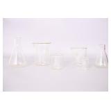Vintage Pyrex Glass Beakers & Flasks
