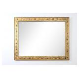 Vintage Carved Gold Gilt Beveled Wall Mirror
