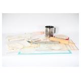 Wooden Rolling Pin With Baking Accessories